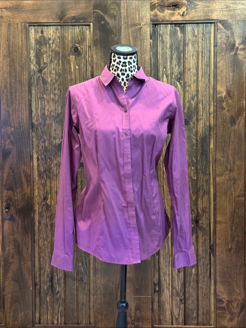 Eddie Bauer Purple Button-Down Shirt